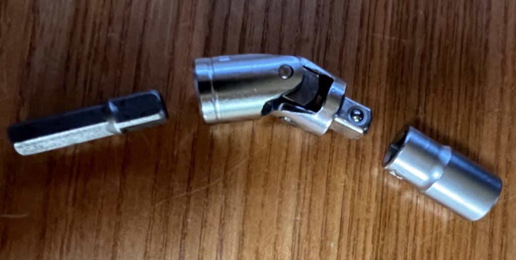9 Millimeter Nuss mit Gelenk und Verlängerung